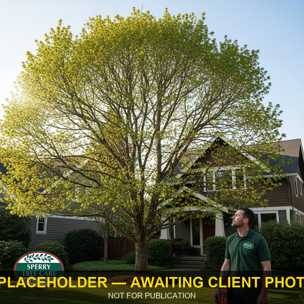 Sperry Tree Care certified arborists assessing property